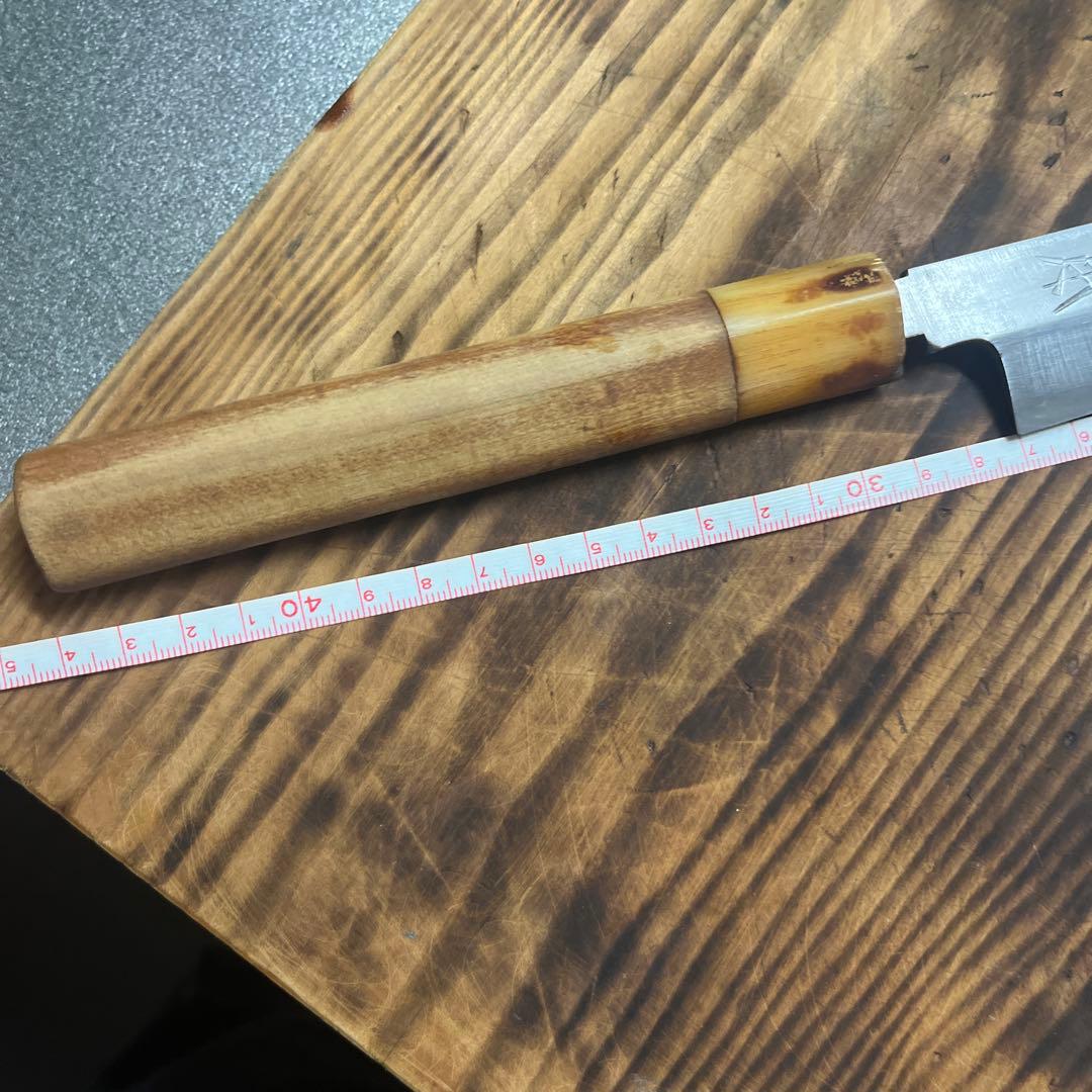 正本柳刃包丁 木製ハンドル ステンレス刃