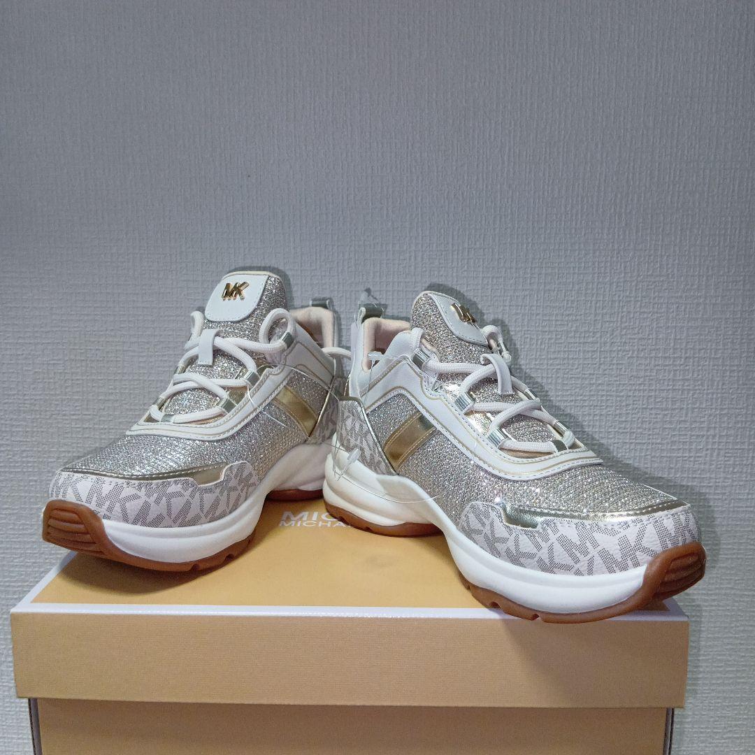 MICHAEL KORS OLYMPIA バニラスニーカー・キッズ ２２cm新品