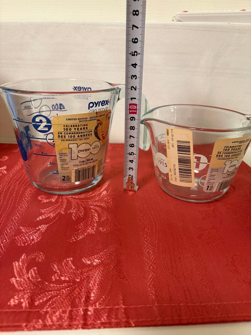 パイレックス　メジャーカップセット　2セット　pyrex 計量カップ 100周年
