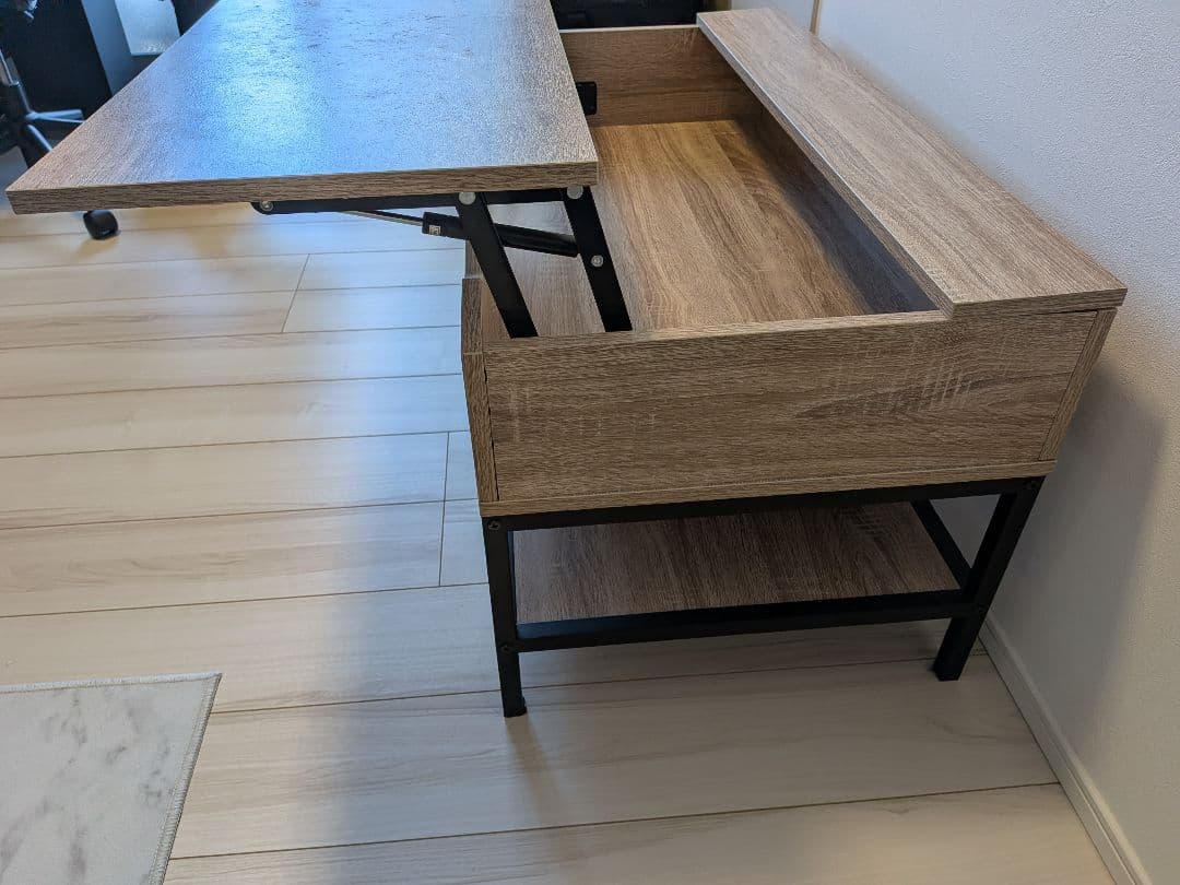 【期間限定割引】リフトアップ　昇降式テーブル　送料込