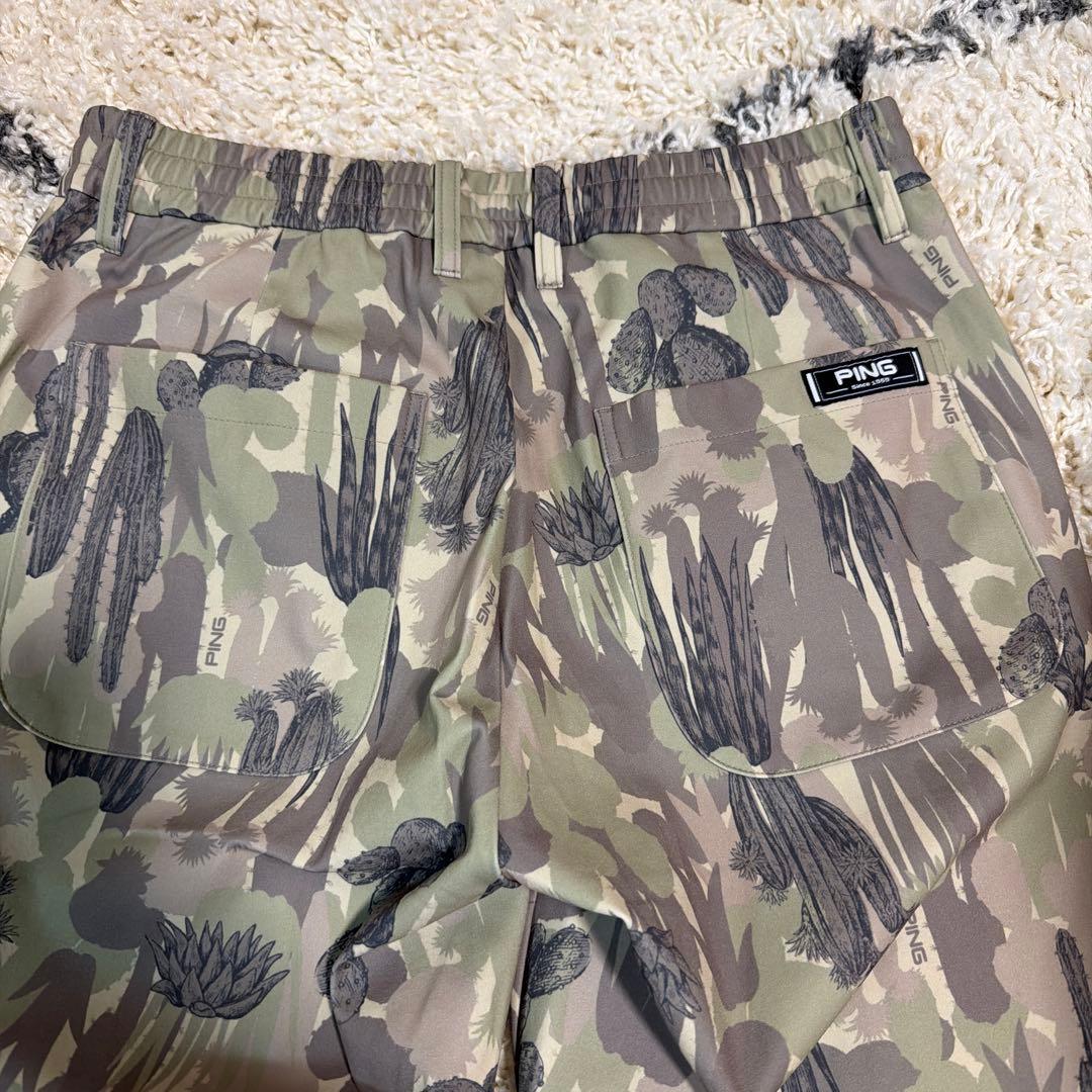 ピン（PING）（メンズ）ゴルフウェア カモフラ柄ストレッチジョガーパンツ