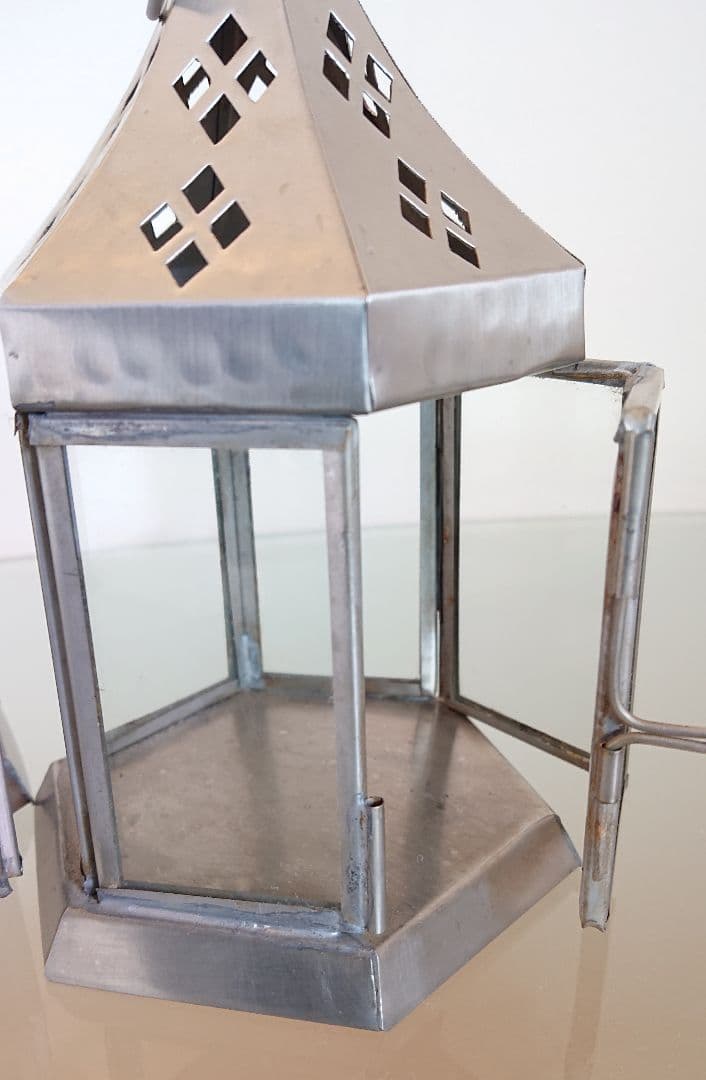 ACTUS アクタス シルバーランタンホルダー 2個セット 展示品 中古品