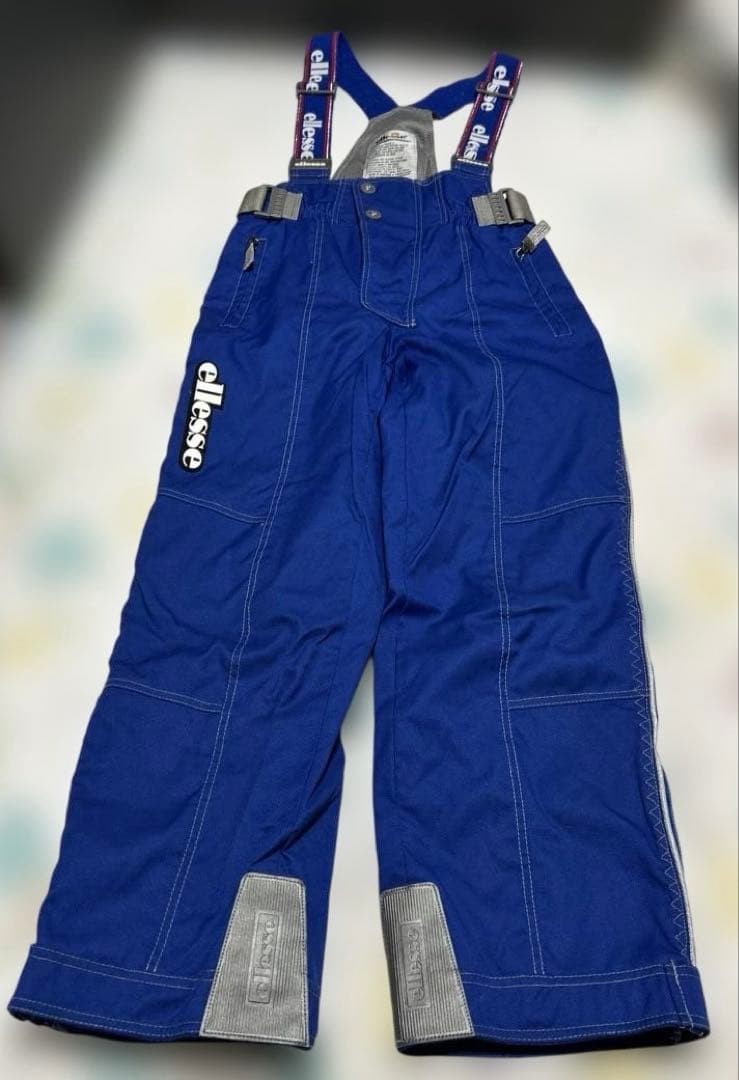 ellesseエレッセ　フランス代表ココリコ　スキーウェア 上下セットM白ブルー