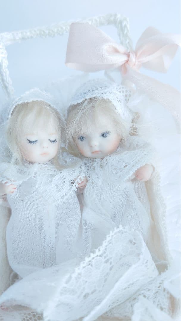 小さなbebeたち 8センチドール　アンティークレース