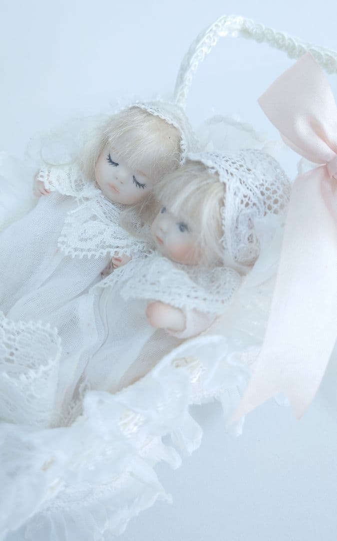小さなbebeたち 8センチドール　アンティークレース