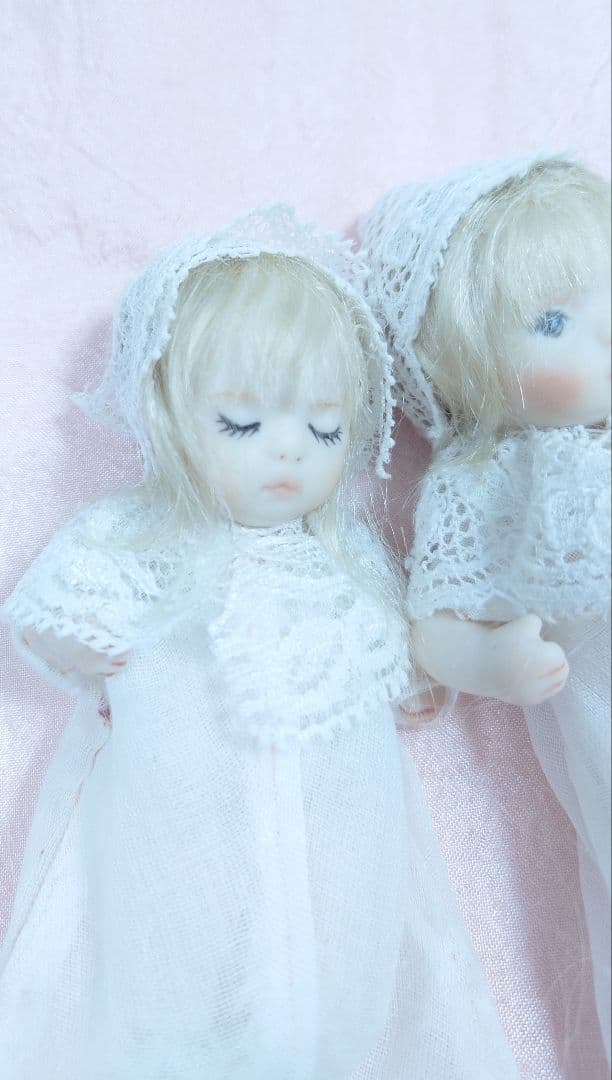 小さなbebeたち 8センチドール　アンティークレース