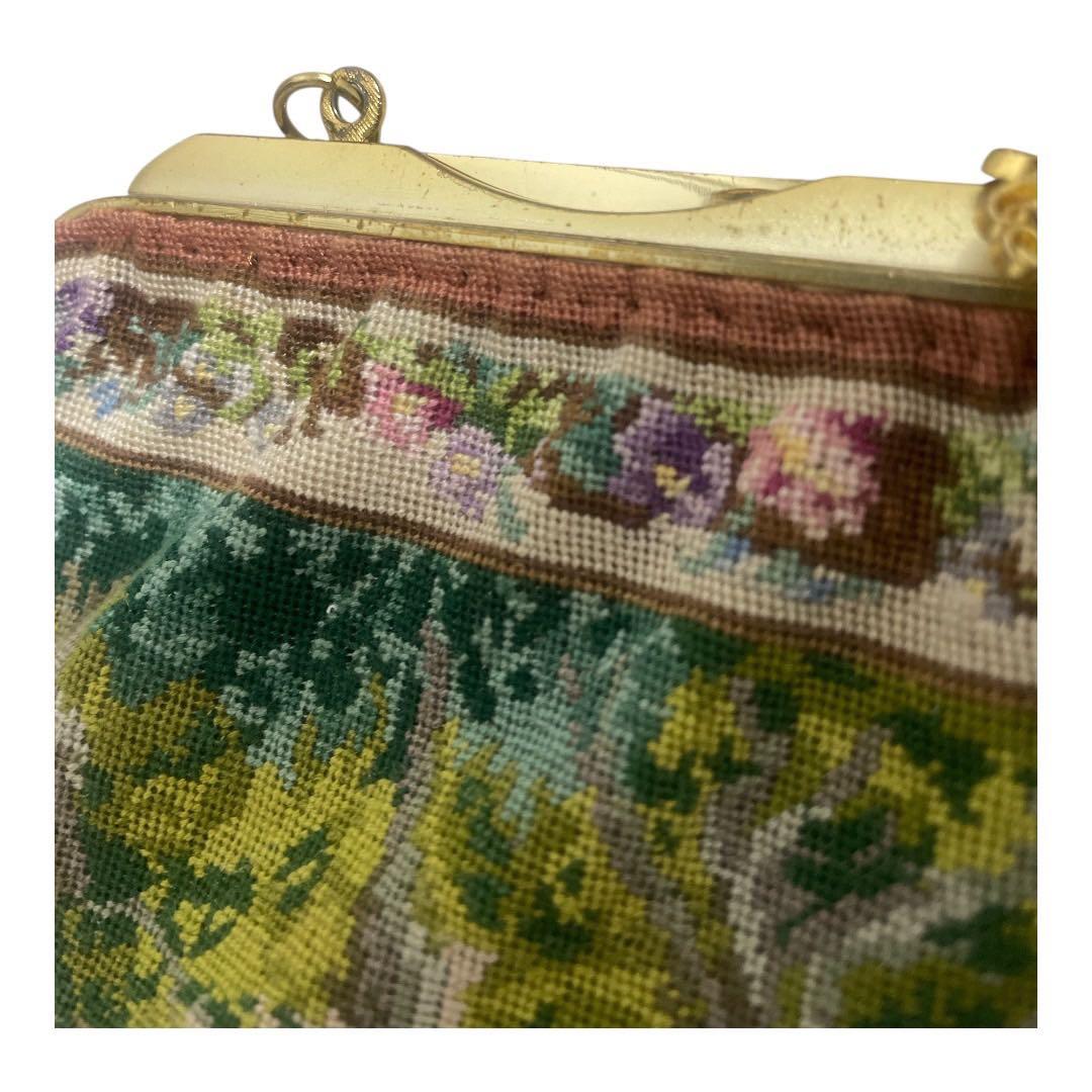 プチポワン パーティーバッグ 刺繍 ビーズ 上品 フォーマル