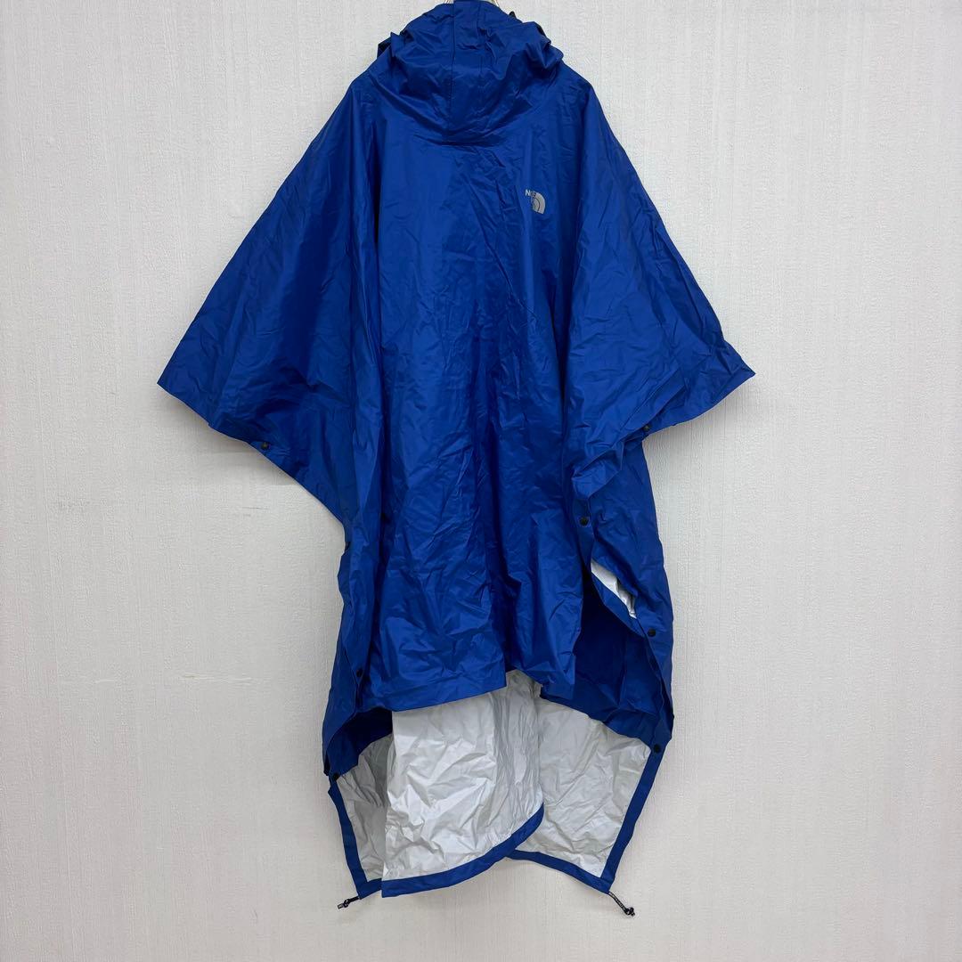 極美品✨ 希少 ノースフェイス ポンチョ レインコート 大きめ Lサイズ ブルー