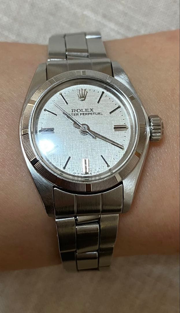 ロレックス　オイスターパーペチュアル　シルバーモザイク 6723