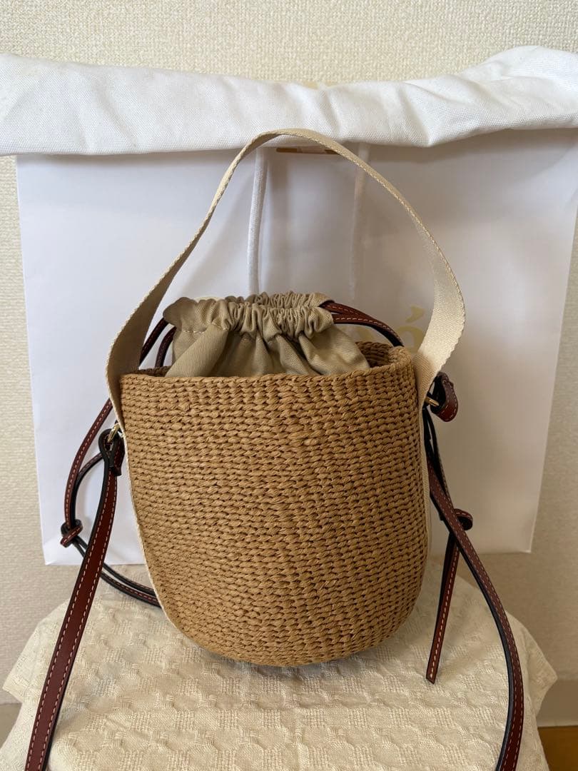 chloe クロエ woody かごバッグ スモールバスケット