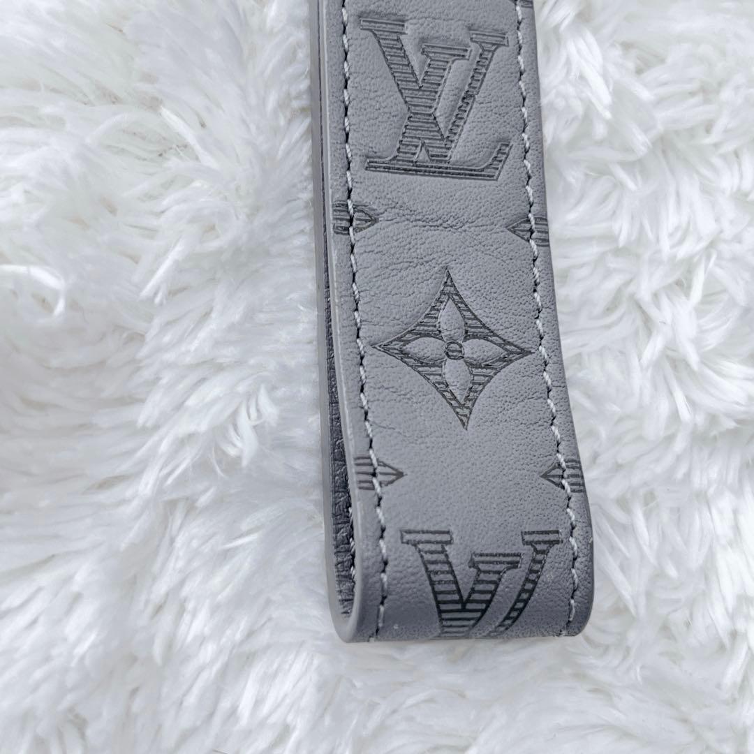 【美品　現行】ルイ・ヴィトン シャドウ キーホルダー ドラゴンヌ グレー