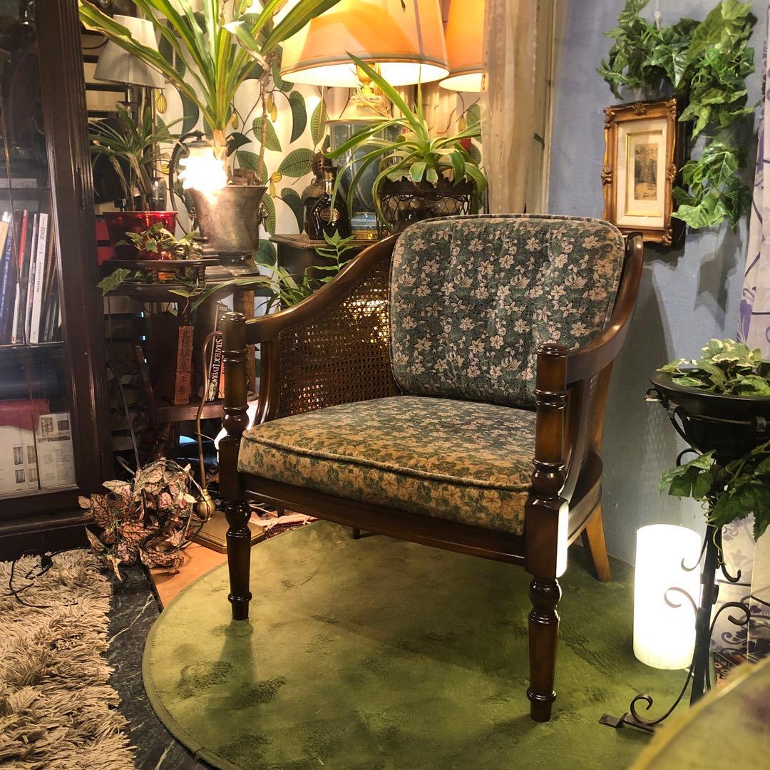 mamiii L 1カリモクオールドヴィンテージコロニアル シングルソファ