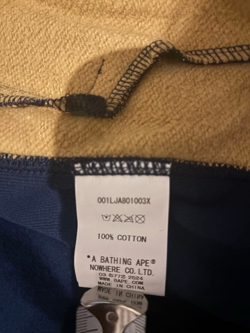 A BATHING APE パーカー　スタジャン　コットン　カモフラ　エイプ