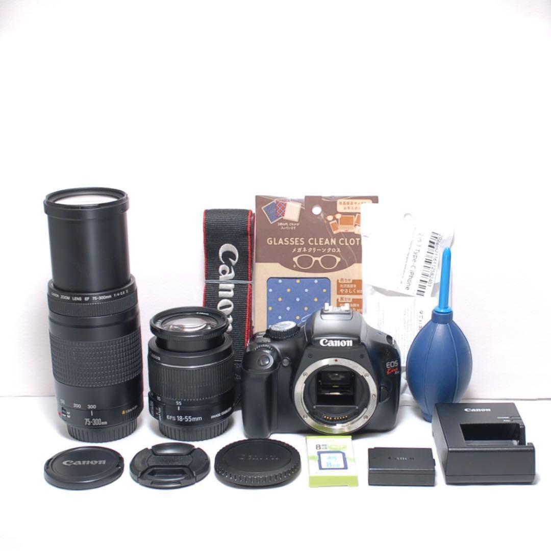 スポーツ観戦におすすめ✨ Canon Kiss X50✨ダブルレンズ✨超望遠