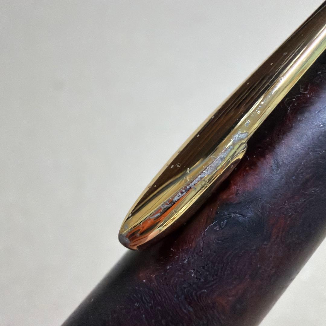 希少 野原工芸 特上花梨瘤杢 シャーペン 0.5mm ゴールド金具 固定式金具