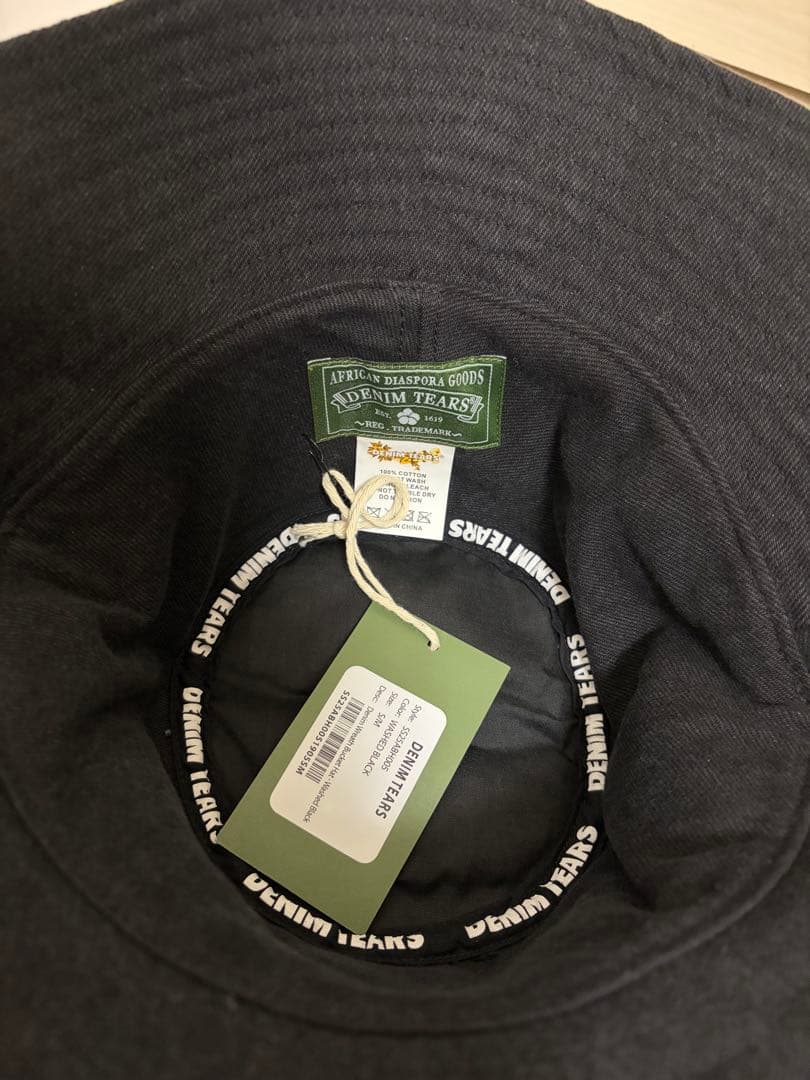 Denim Cotton Wreath Bucket Hat バケハ