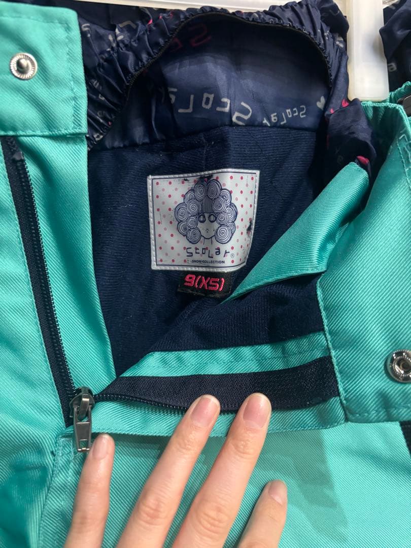 【レア】スノーボードウェア　上下セット　ネイビー花柄　スカラー