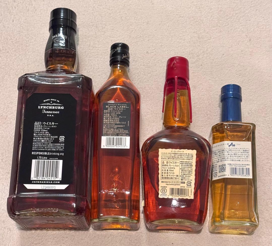 人気ウイスキー4本セット