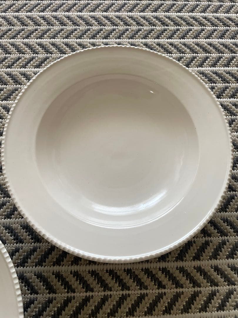 岡田直人　縁しのぎリム深皿2枚セット