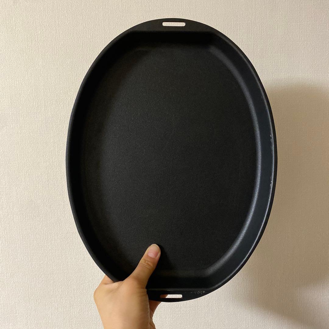 ブルーノ　オーバルホットプレート グリルプレートセット ブラック