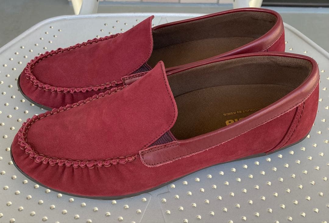 Pedala ペダラローファー スリッポン モカシン ワインレッド 23.5cm