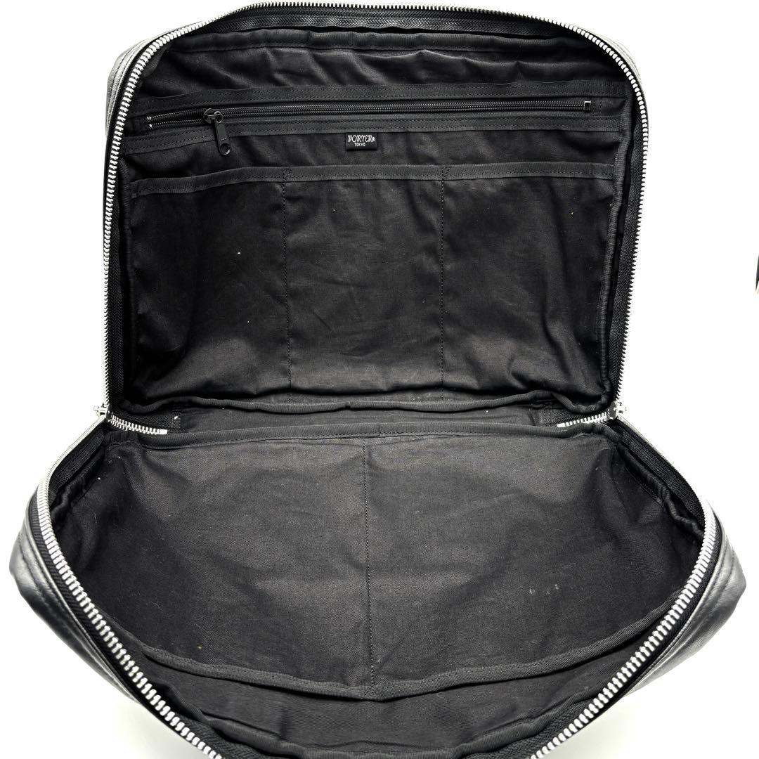極美品 ポーター 吉田カバン フリースタイル ビジネスバッグ A4 PC可 黒