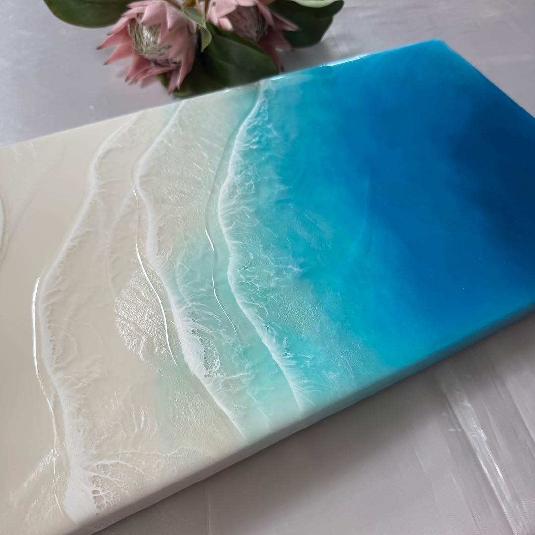 レジンアート　ロングパネル　海アート　オーシャンパネル