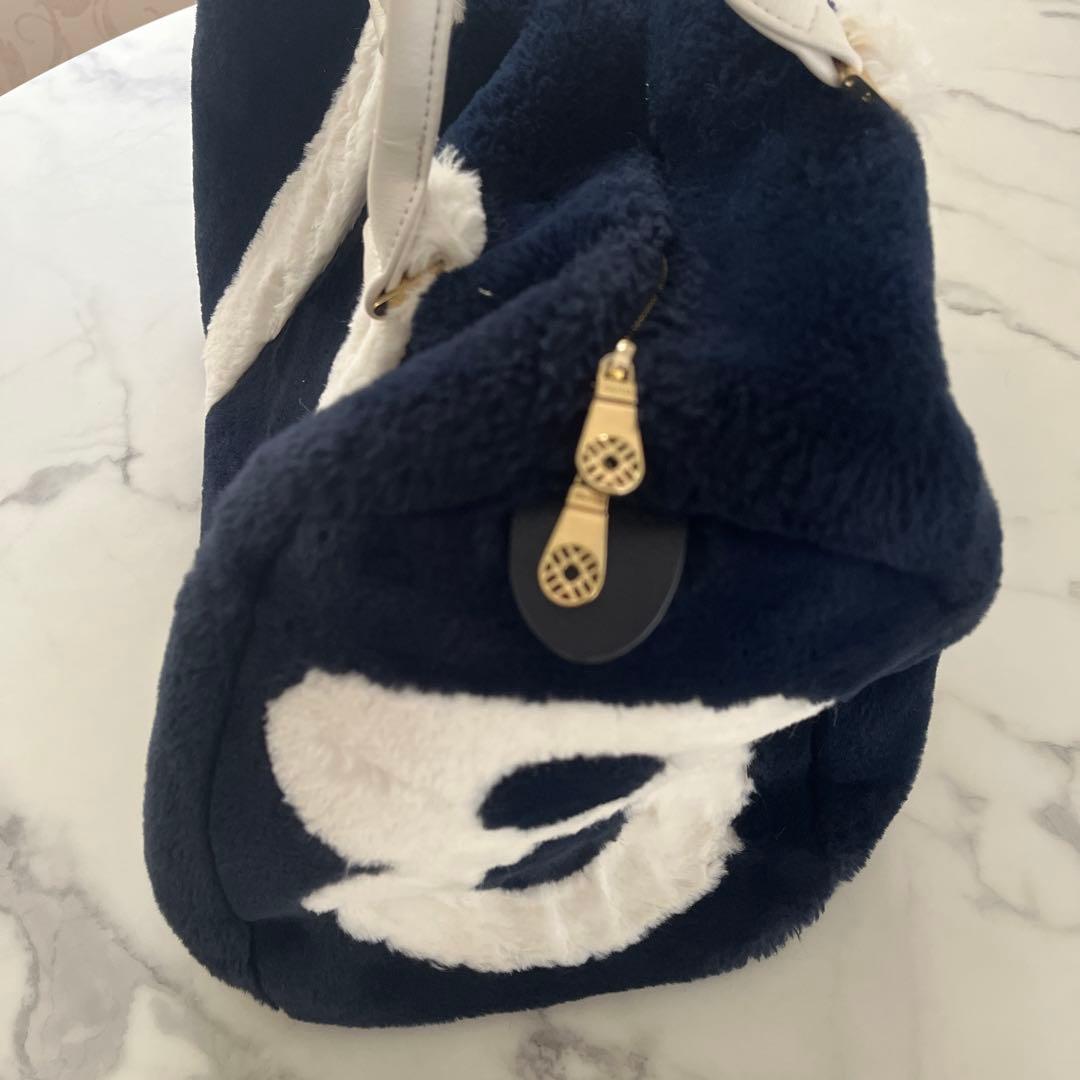 ムータ 配色ファーボストンバック