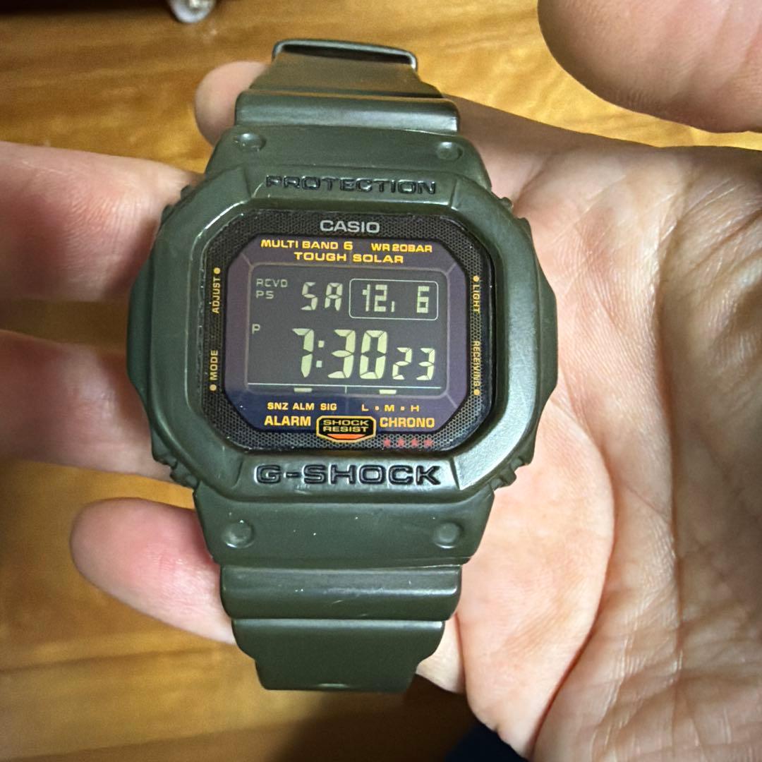 G-SHOCK 電波ソーラー アーミーグリーン
