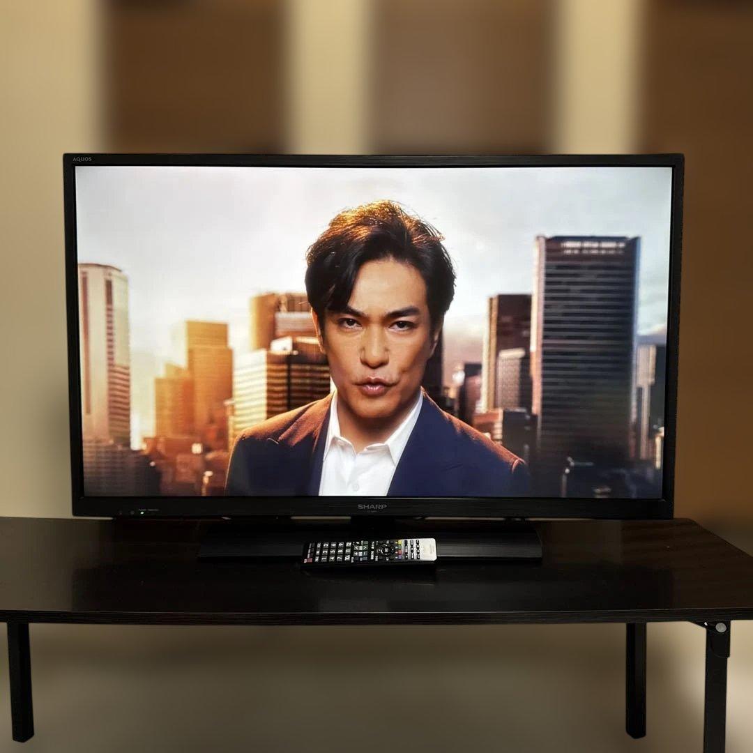 美品 SHARP AQUOS 40V型 液晶テレビ 木目調デザイン 外付機器対応