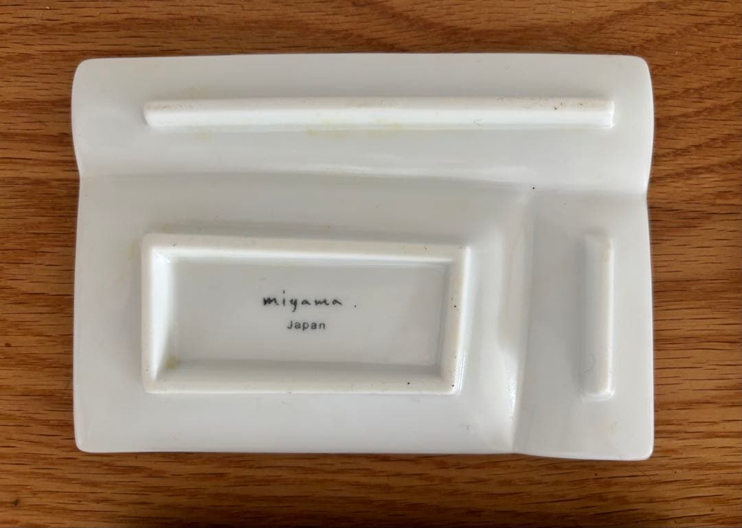 miyama 箸置き付仕切り小皿 イゾラ　パレットプレート　8枚セット　日本製