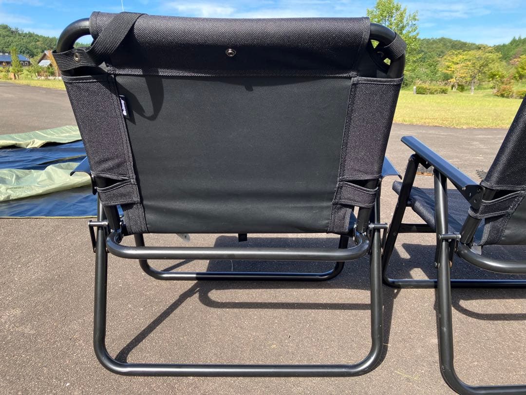 Onway(オンウェー) エッチングチェア 2脚セット　ブラック　アウトドア