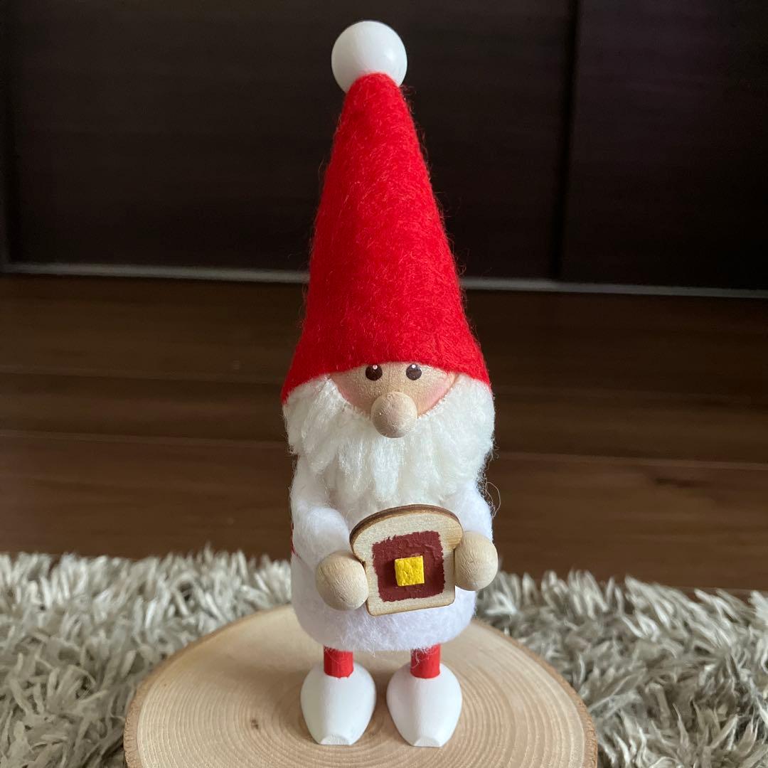 小倉トーストを持ったサンタ　JR名古屋高島屋限定　ノルディカニッセ　ジェイアール