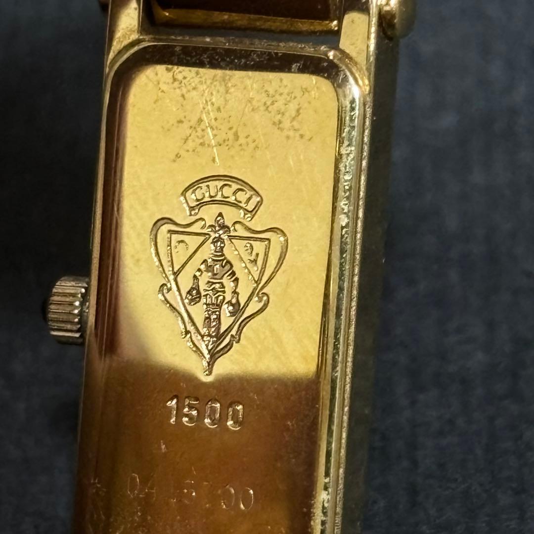 GUCCI グッチ 腕時計 レディース バングル ゴールドブラック 正規品 美品