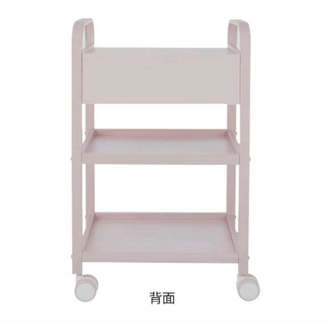 ライトピンク ワゴン キャスター付き