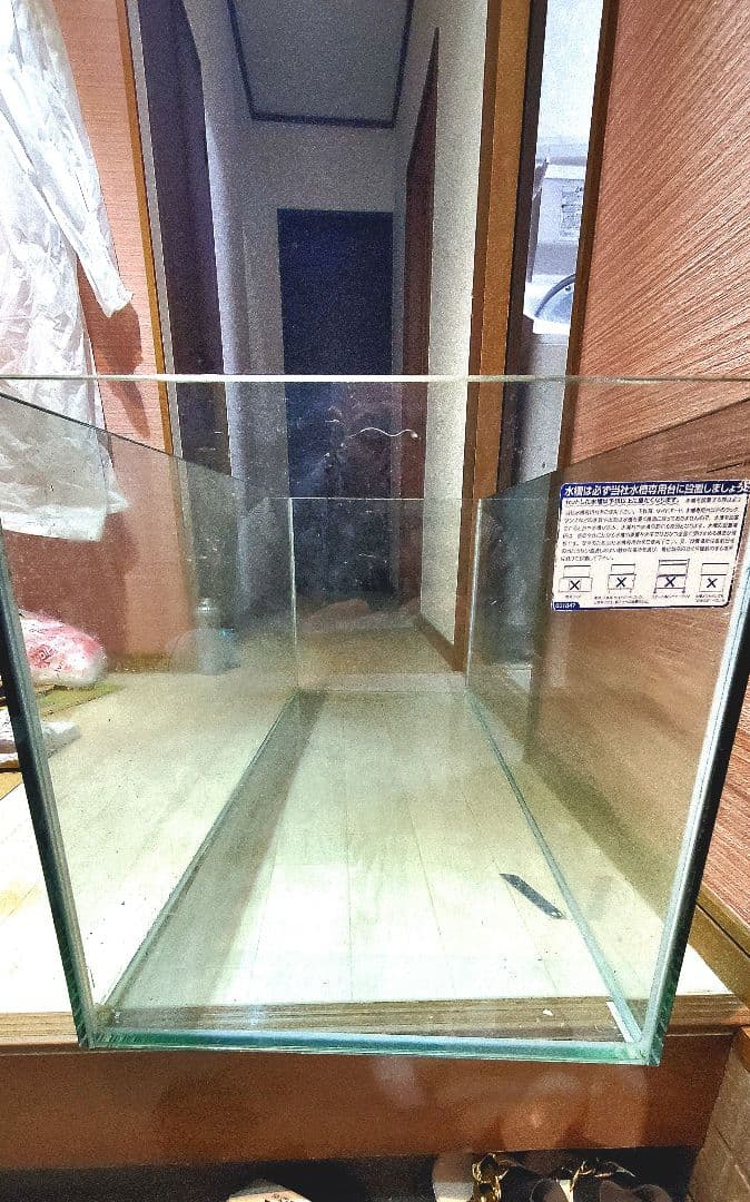 1200×450フレームレスオールガラス水槽　引き取り限定