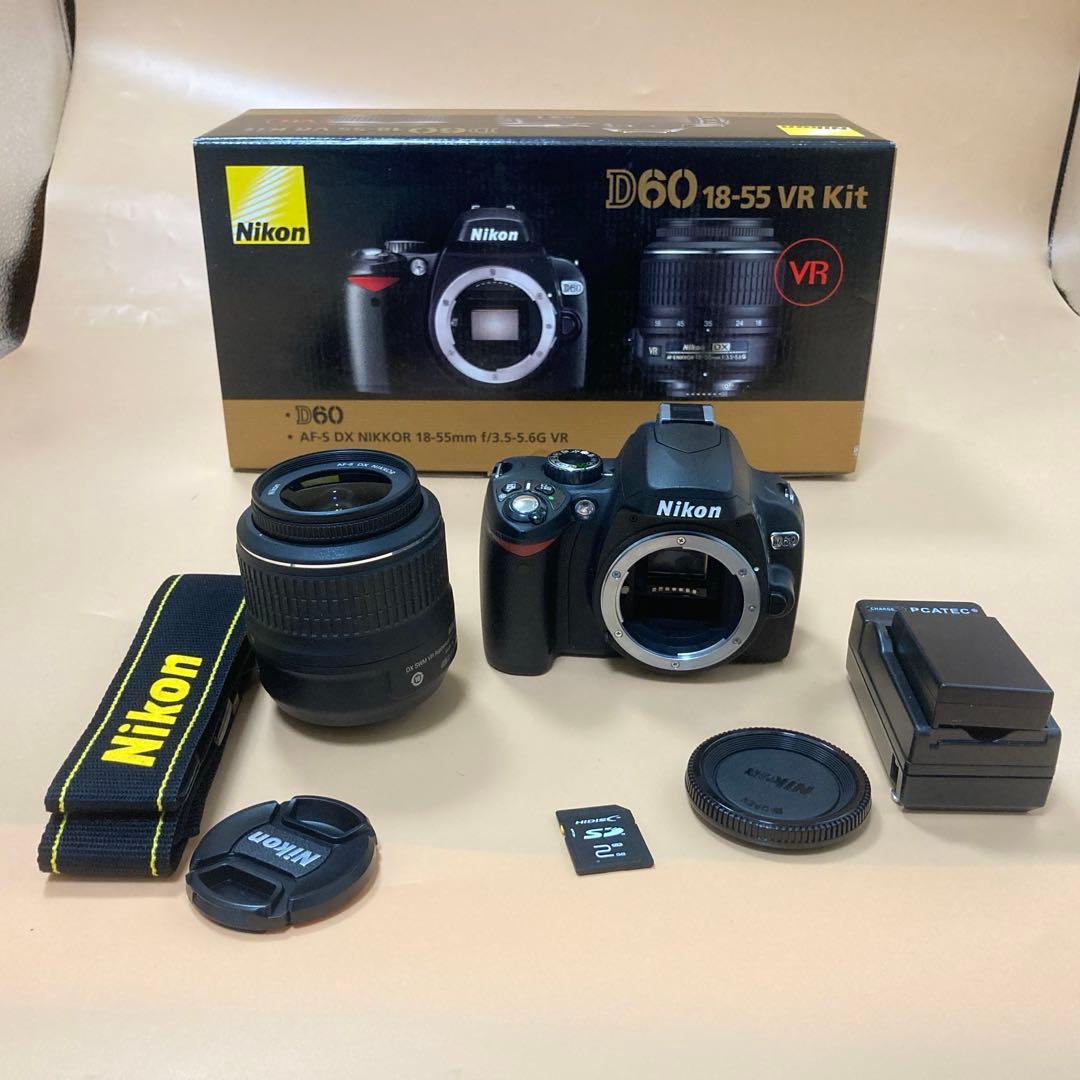 ⭐︎SDカード付き⭐︎Nikon D60 デジタル一眼レフカメラ 完動品