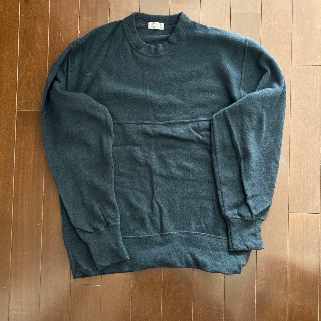 コムデギャルソン　ダークブルー クルーネック セーター