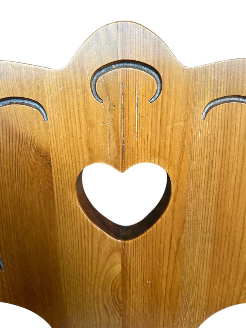 【antique】木製カントリーチェア 北欧風カフェチェア　2脚セット