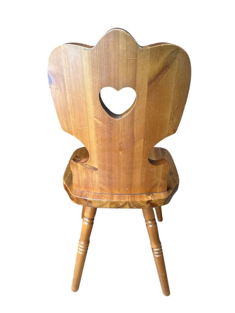 【antique】木製カントリーチェア 北欧風カフェチェア　2脚セット