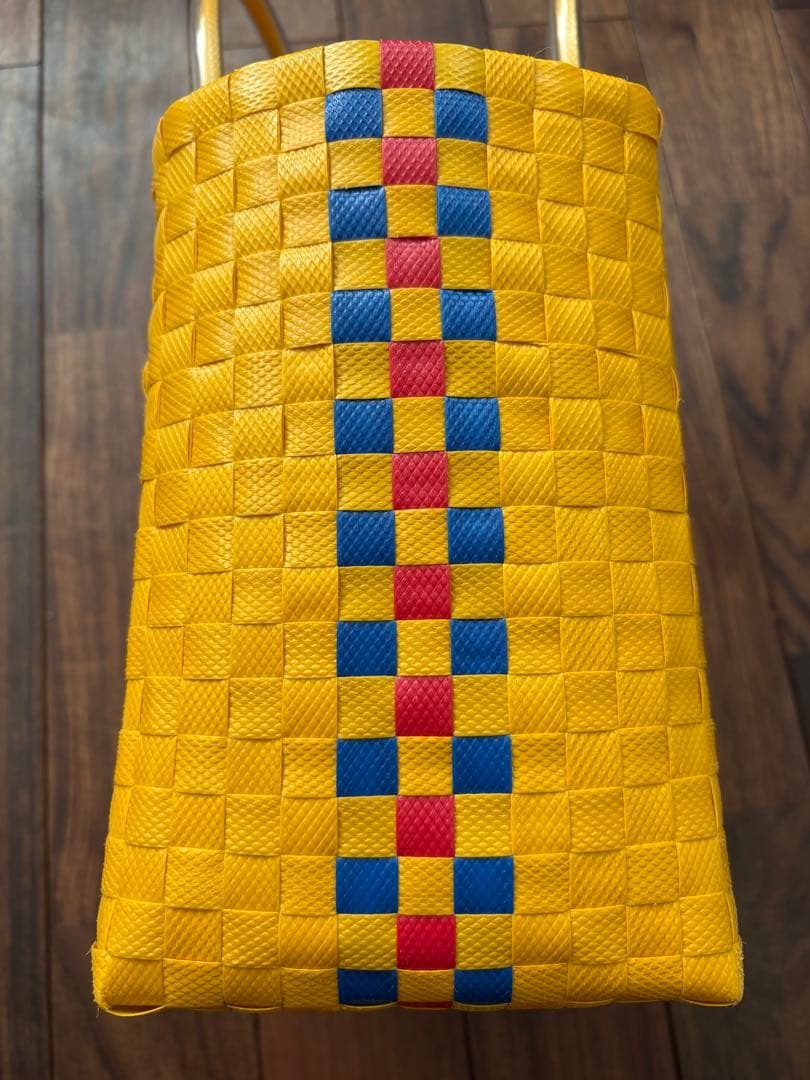 マルニフラワーマーケット　カゴバック　黄色　イエロー