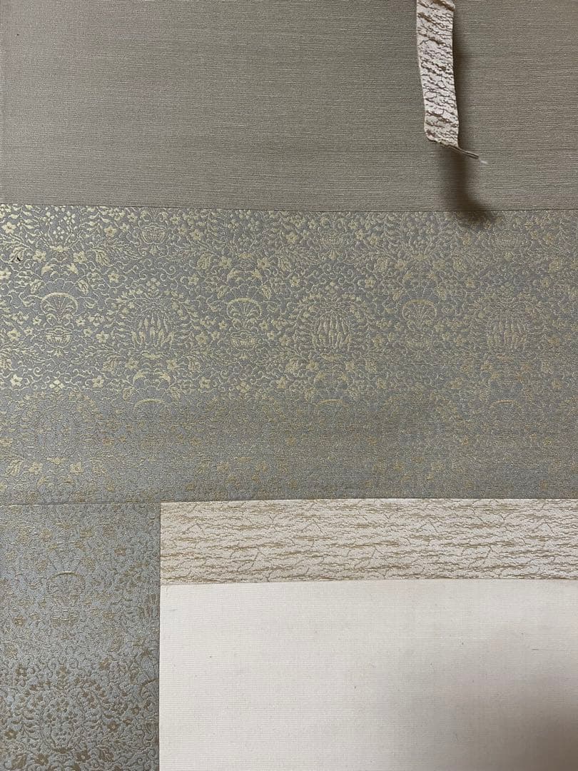 掛け軸　日本画 安田靫彦［朝顔］絹本　木箱！