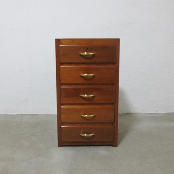 イギリス ビンテージ 家具 サイドチェスト 5段ドロワーズ 英国 6101e