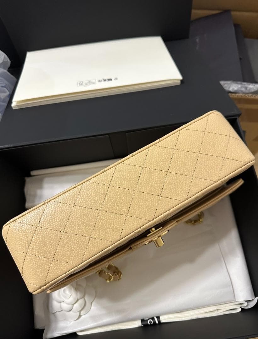 CHANEL チェーンショルダーバッグ キャビアスキン 25