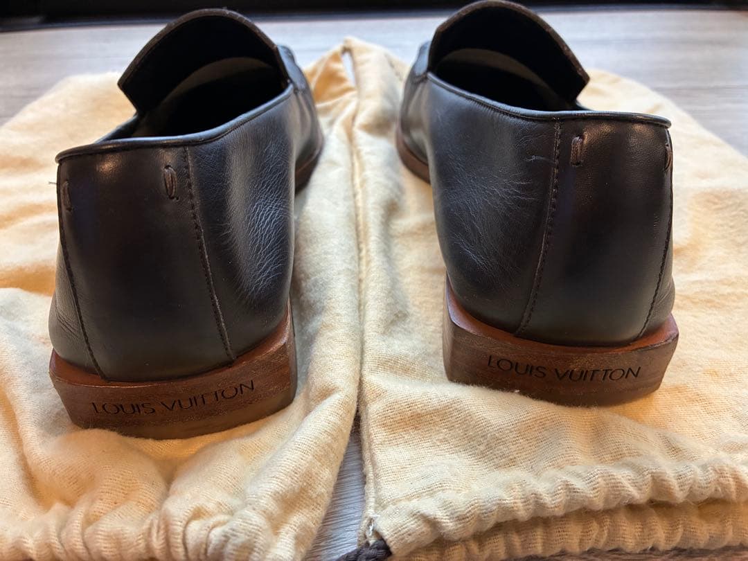 【美品】Louis Vuitton ダークブラウン ローファー