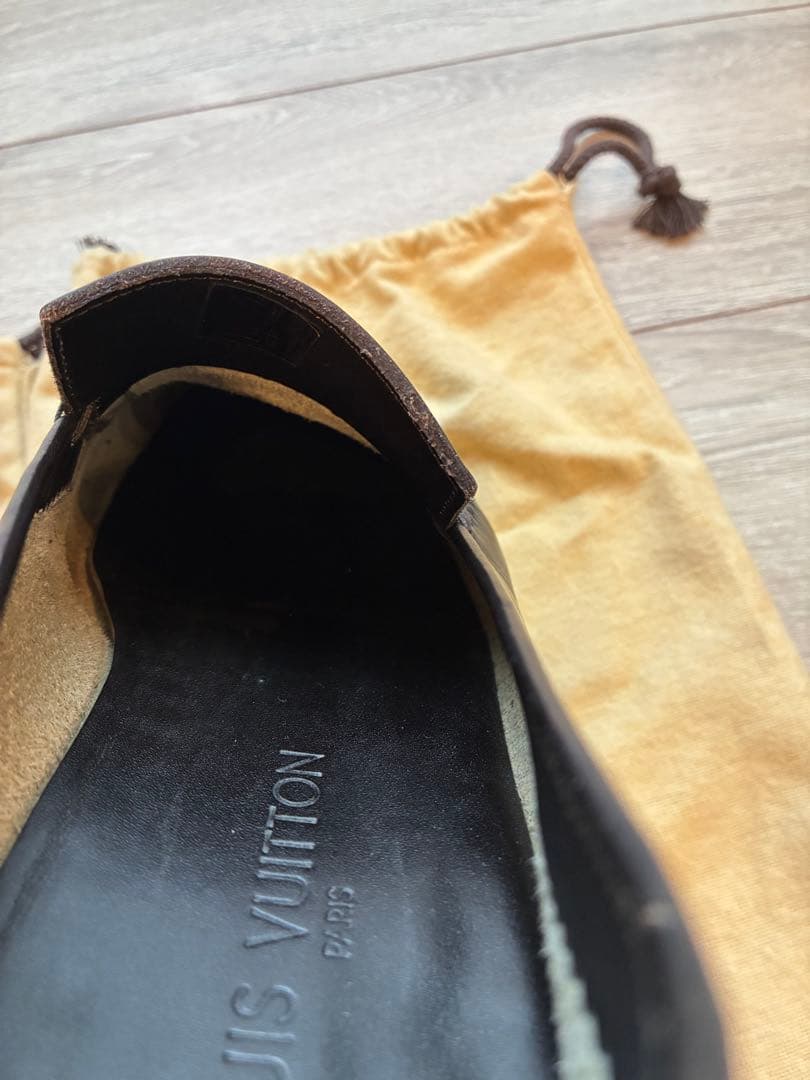 【美品】Louis Vuitton ダークブラウン ローファー