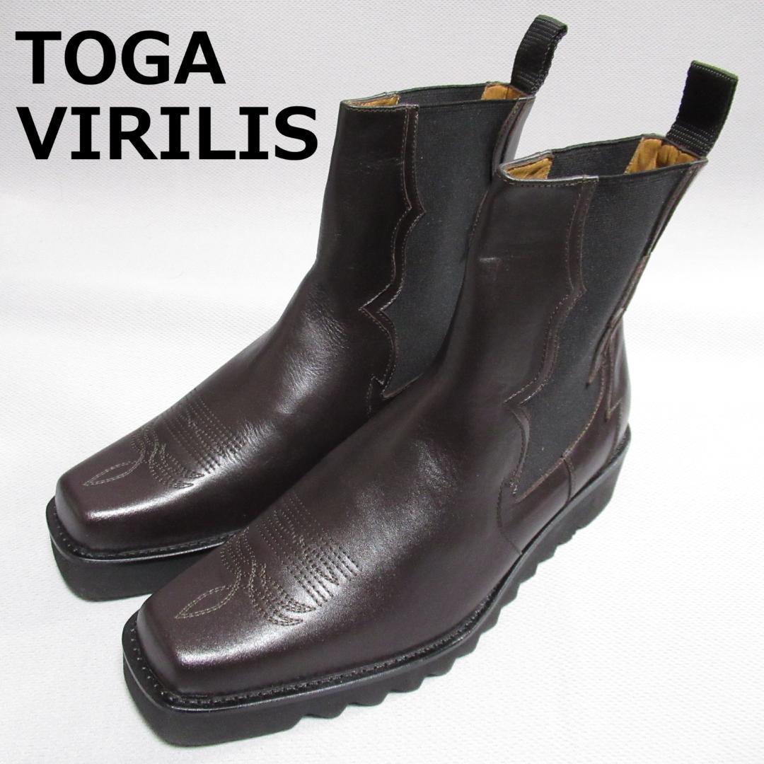 TOGA VIRILIS トーガ ビリリース ウエスタンサイドゴアブーツ 43
