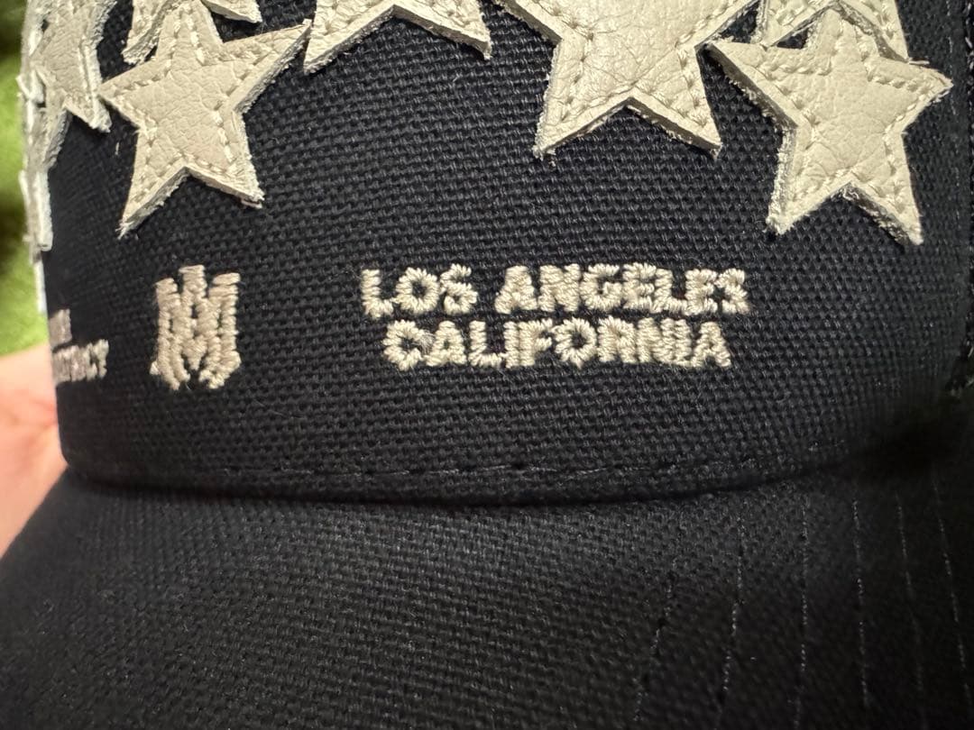 AMIRI STAR TRUCKER HATアミリブラックスタートラッカーハット