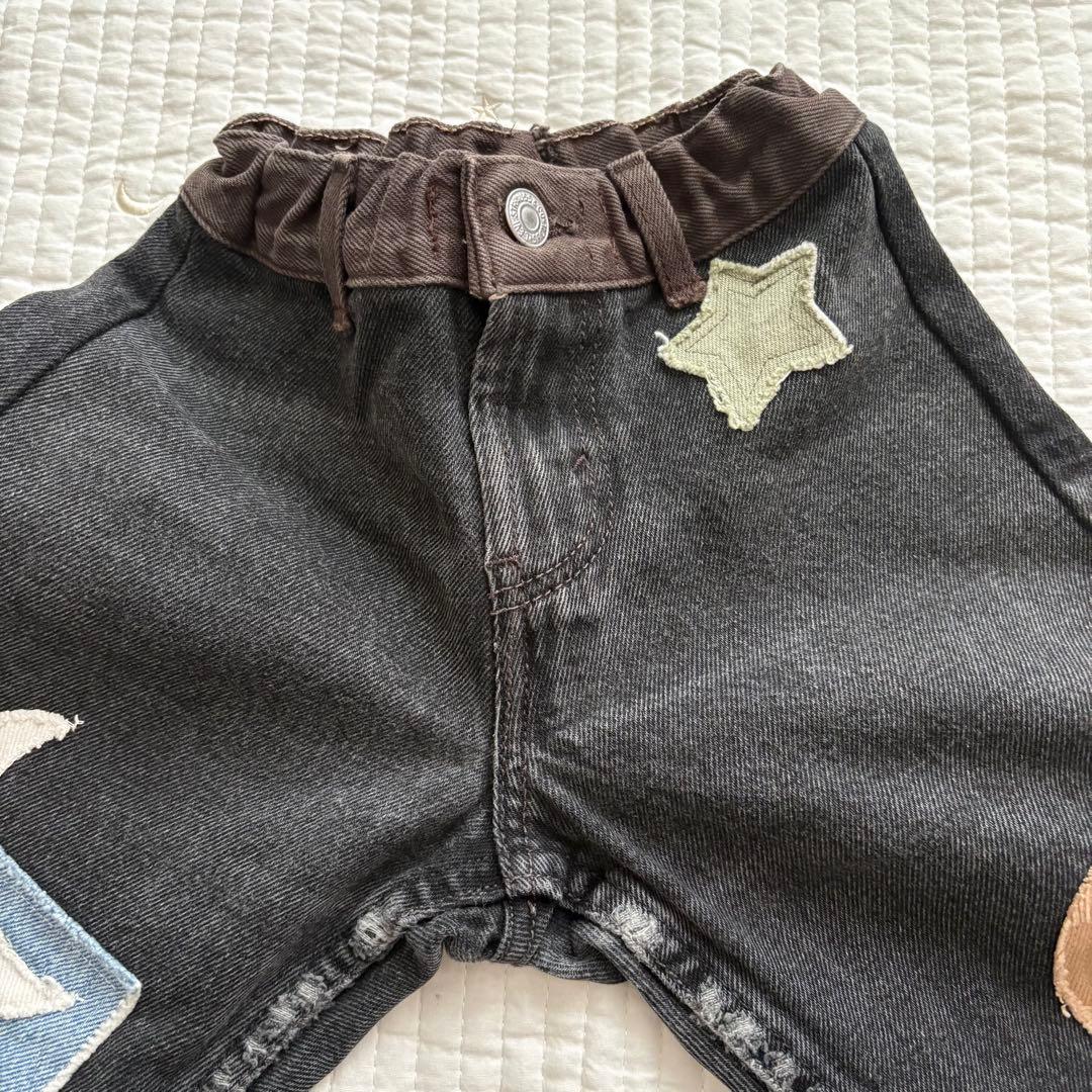 wunderlangブラックデニム3-4y