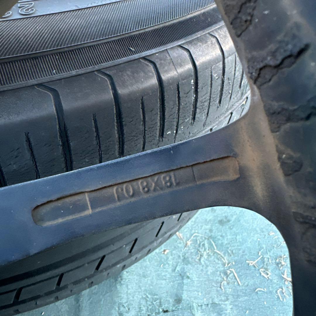 18インチ ホイールセット PCD 5x114.3 タイヤ付き